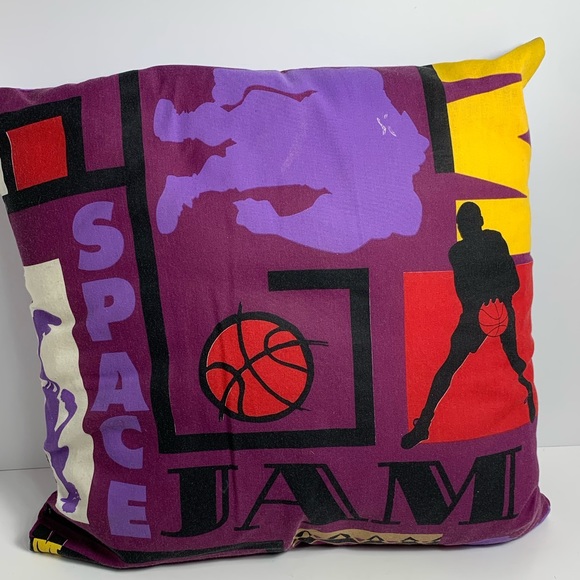 Vintage Space Jam Throw Pillow Warner Bros 90’s - Picture 2 of 2